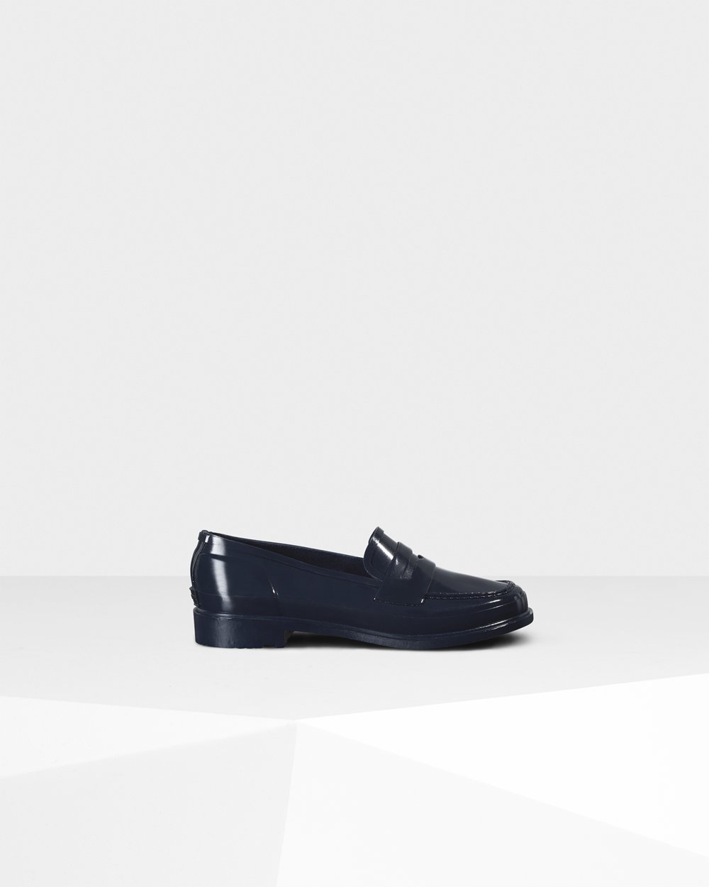 Hunter Loafers Dame Mørke Blå | Original Gloss Penny | FOHKS-2859